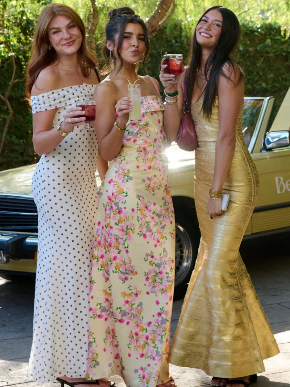 Beginning Boutique Cole White Polka Mesh Prom Dress Size 6 - Picture 4 of 4